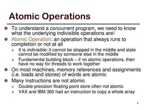 Toradh íomhá ar Atomic Operations Main Memory