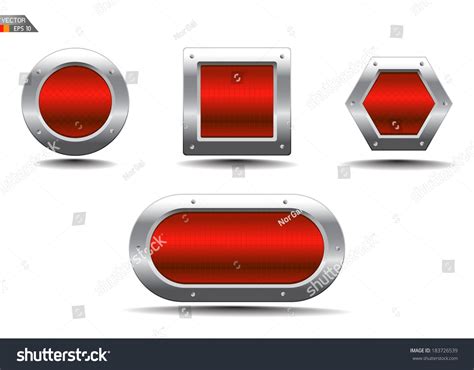 Image result for Mettalic Red Button