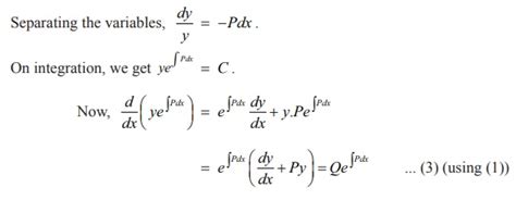 Image result for Examples of First Order Linear Differential Equations