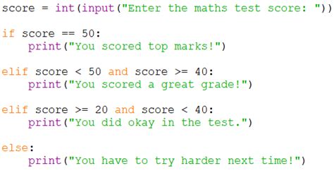 Toradh íomhá ar Question On If Statement in Python