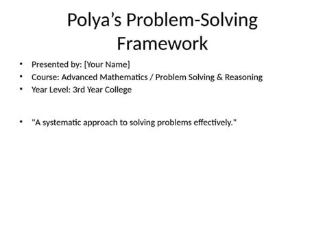 Image result for Problem Solving Cycle Polya