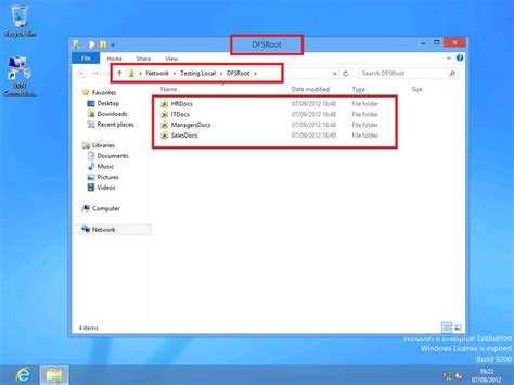 DFS Network Share に対する画像結果