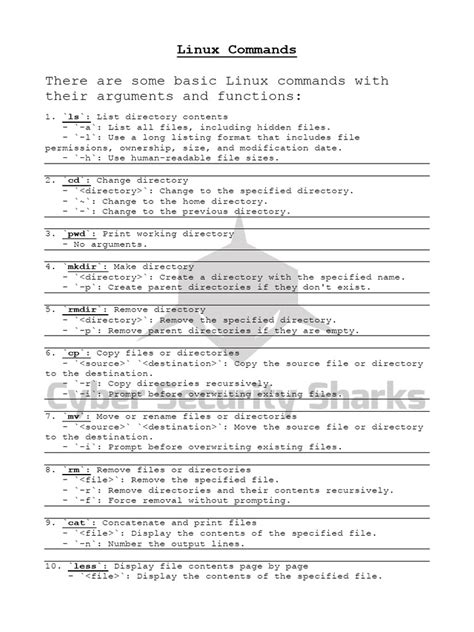 Linux Important Commands に対する画像結果