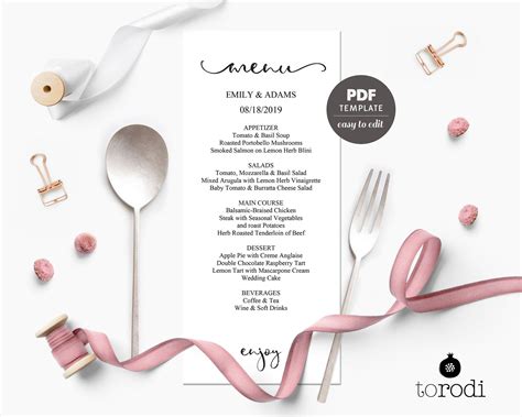 Image result for Sample Rehearsal Dinner Menu