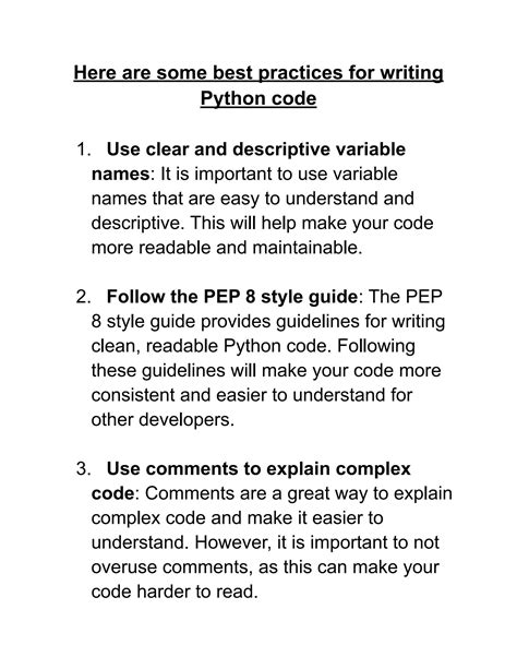 Python Code Writing Rules に対する画像結果