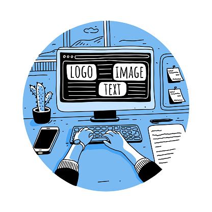 Image result for Man Doing Web Design