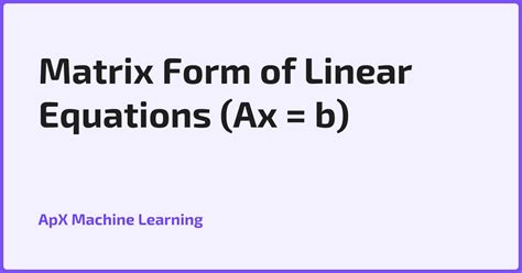 Toradh íomhá ar Linear Programming in Matrix Form