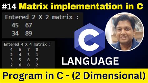 Image result for How to Print a Matrix C