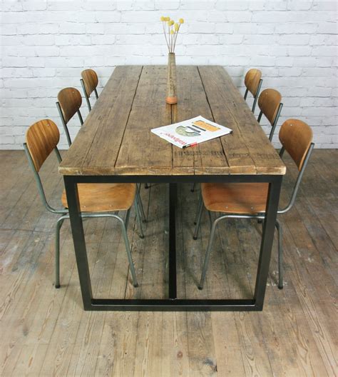 Image result for Rustic Industrial-Style Dining Table