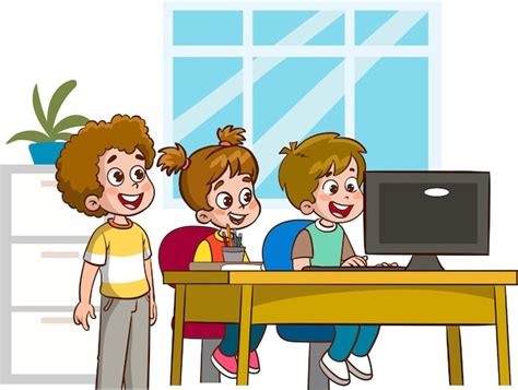 Image result for Computer Assisted Learning Cartoon Images