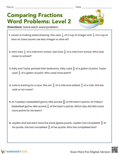 Image result for Word Fraction Problems Worksheet for Grade 2