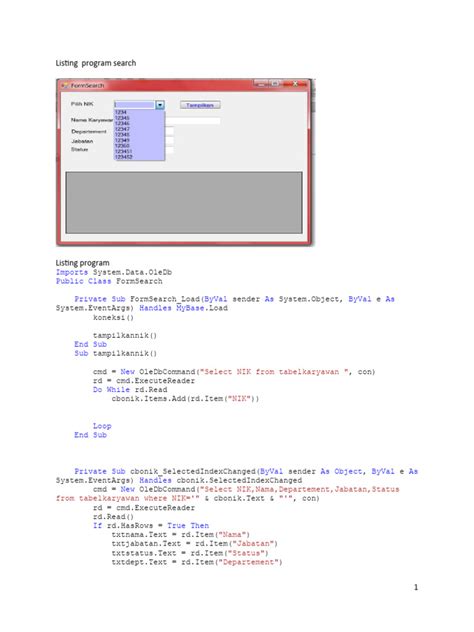 Image result for What Is Program Code Listing