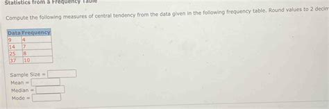 Image result for How to Determine Central Tendency Using a Frequency Table