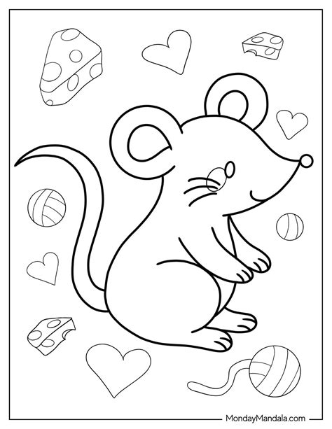 Library Mouse Coloring Page に対する画像結果
