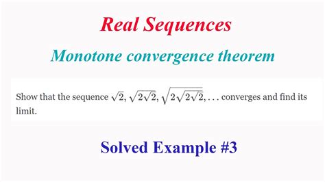 Image result for Monotone Convergence Theorem