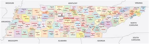 Image result for TN Area Code Map