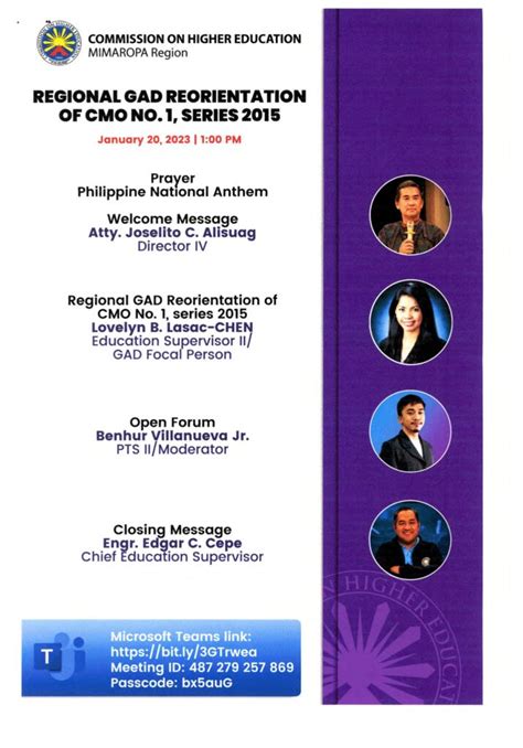 Toradh íomhá ar Gad Program Invitation Design