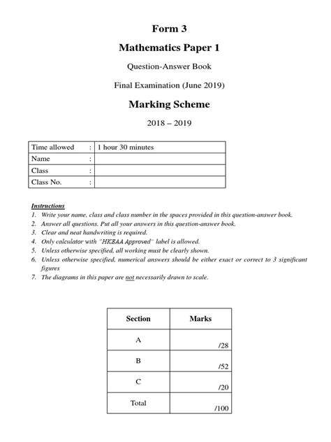 Image result for Form 3 Maths Questions