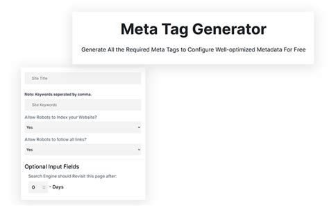 Image result for Meta Tag Generator