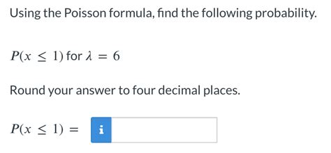 Image result for Poisson Formula