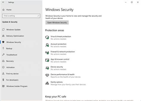 Image result for Windows Defender Configuration