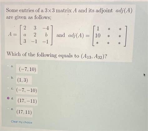 Image result for Adjoint Matrix 3X3