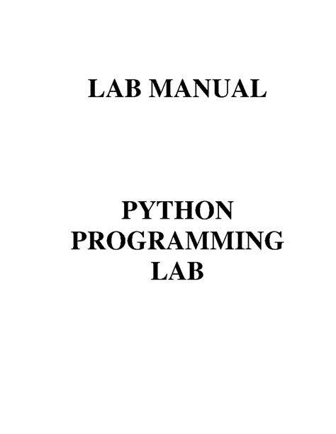 Afbeeldingsresultaten voor Python Lab Manual with Answers