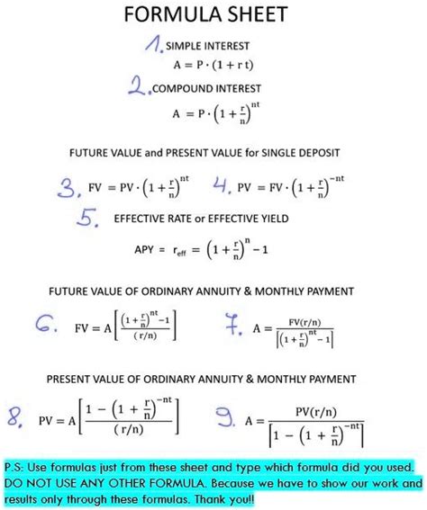 Image result for Simple Interest Formula Variable E Present