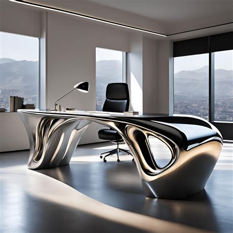 Image result for Stainless Steel Computer Desk
