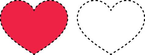 Dashed Line Heart Vector に対する画像結果