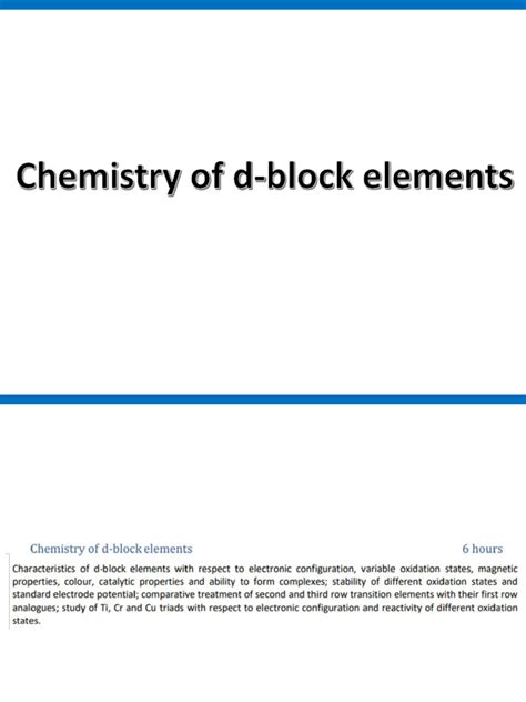 D-Block Elements PDF-এর ছবি ফলাফল