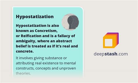 Image result for Examples of Hypostatization