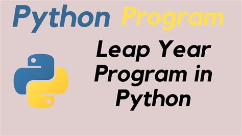 Image result for Python Programming Leap Year and Month