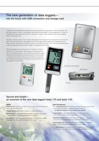 Testo Data Logger Working Principle に対する画像結果