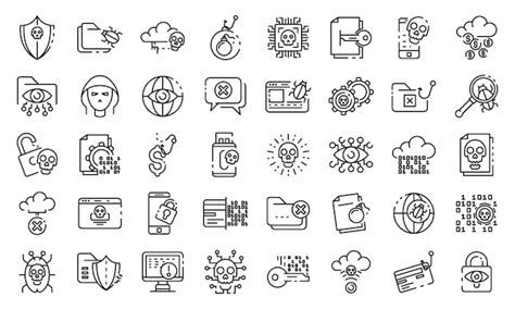 Toradh íomhá ar Computer Security Icon Set