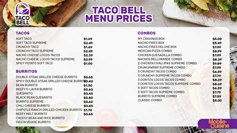 Image result for Taco Bell Calories Menu