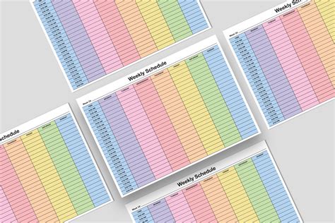 Image result for Weekly Timetable