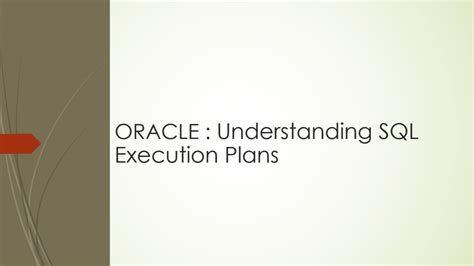 Image result for Explain Plan in Oracle SQL Developer