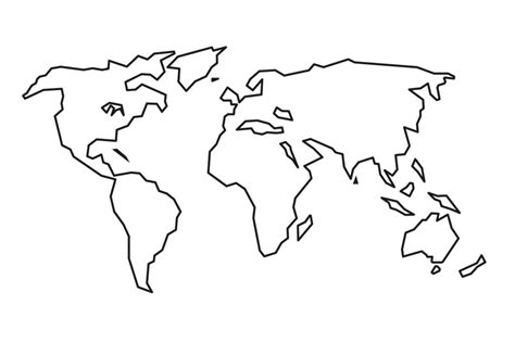 Image result for Simple World Map Vector