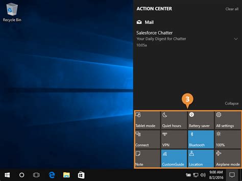 Image result for Connect Windows 10 Action Center