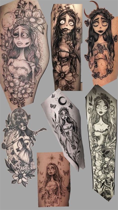Image result for Tattoo Emily Corpse Bride