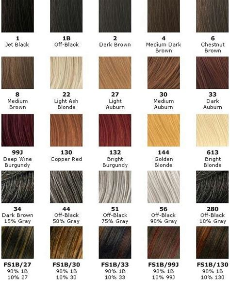 Afbeeldingsresultaten voor Basic Hair Color Chart Hex