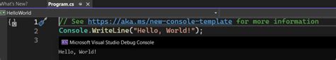 Image result for .Net Language Code of Hello World