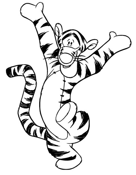 Tigger and Pooh Coloring Pages に対する画像結果