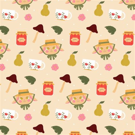 Image result for Cute Cottage Core Leaf Pattern