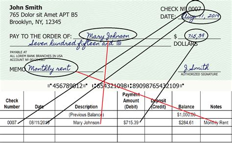 Image result for How to Write a Check Sample