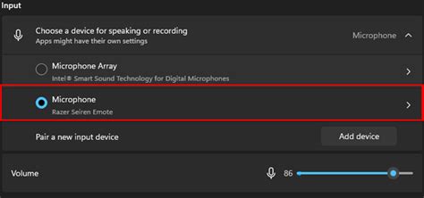 How to change the sound input or output on Windows