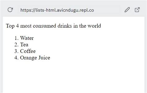 Image result for Make List Number in HTML