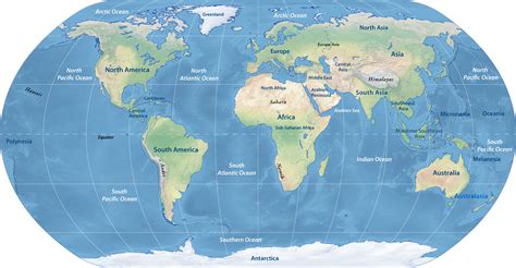 World Map 5 Continents に対する画像結果