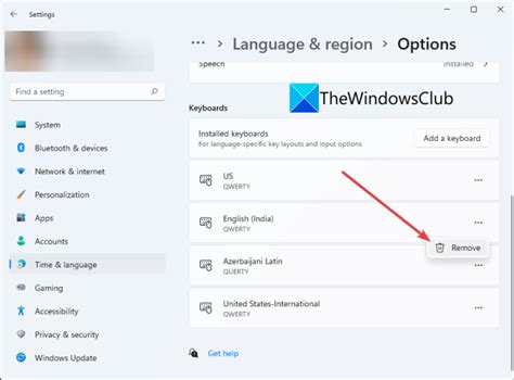 Afbeeldingsresultaten voor Remove Keyboard Layout Windows 11